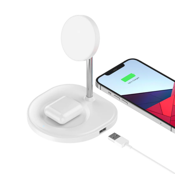 phonesuit 3-In-1 MagStand Wireless Charging Station