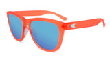Knockaround Premium Sports Fruit Punch Frame - Aqua Mirrored Lens - Polarized Sunglasses