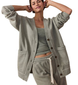Marine Layer Womens Cloud 9 Fleece Cardigan