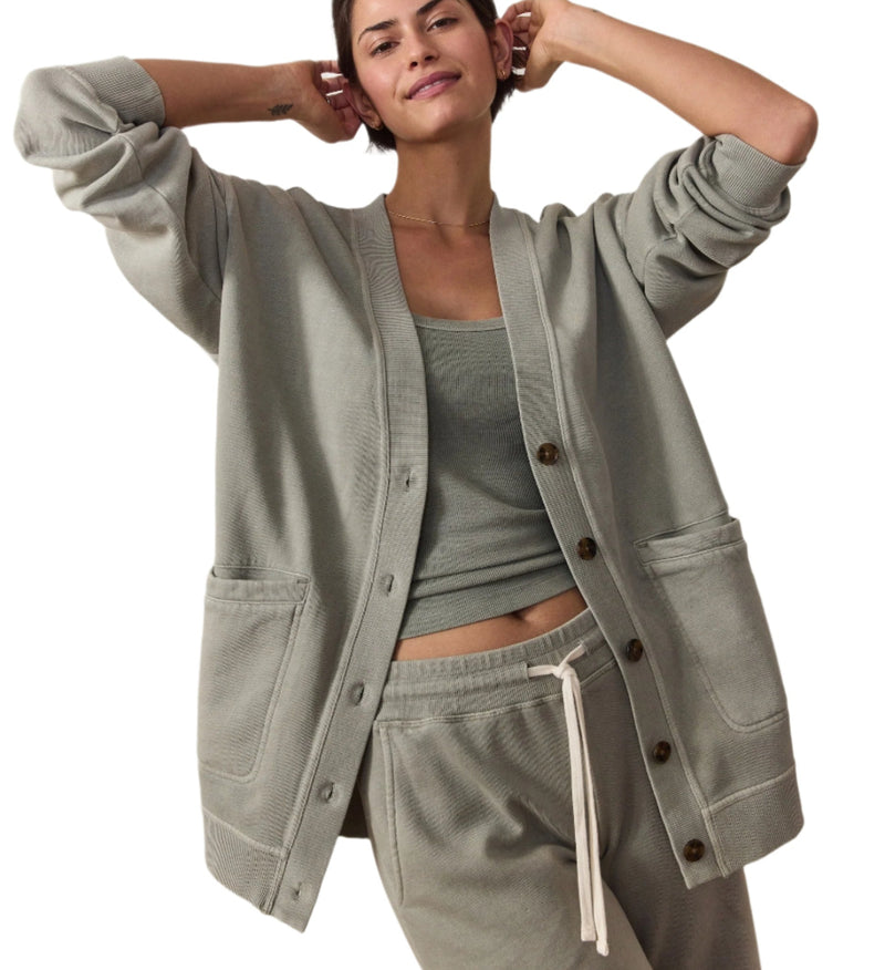 Marine Layer Womens Cloud 9 Fleece Cardigan