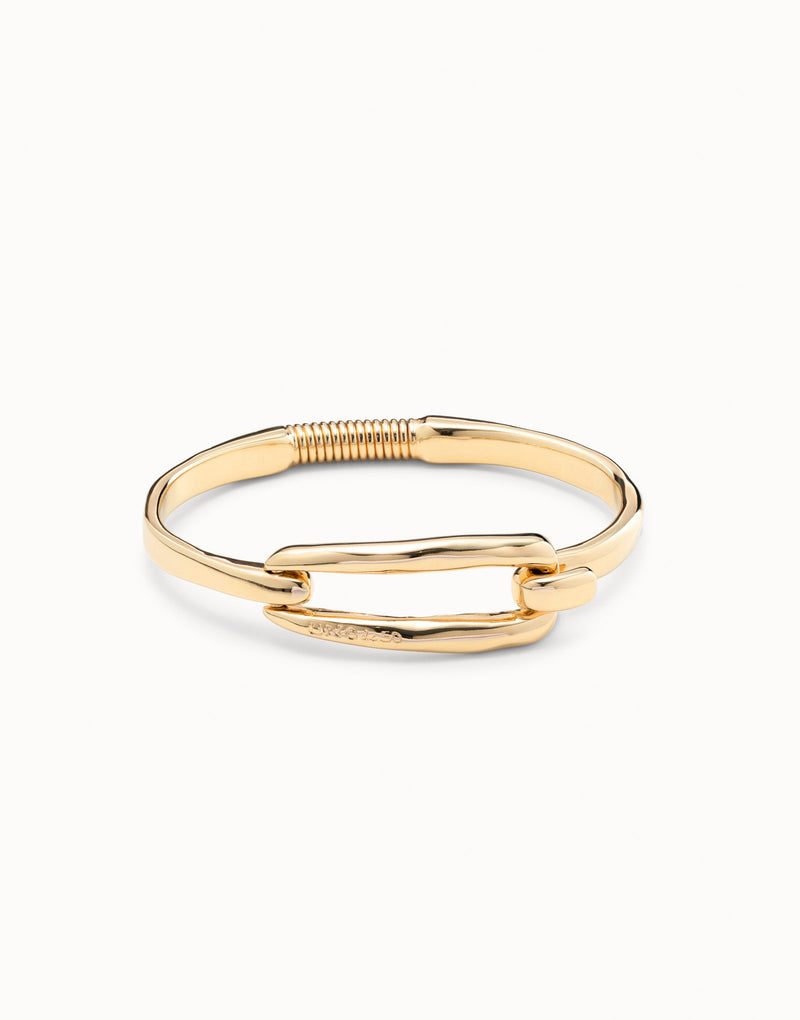 UNOde50 18K Gold-Plated Buckle Bracelet