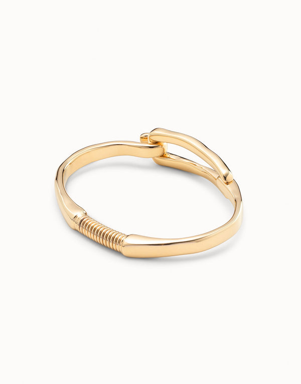 UNOde50 18K Gold-Plated Buckle Bracelet - Medium