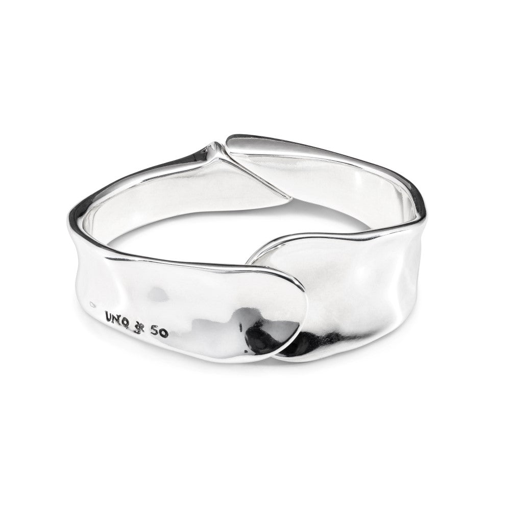 UNOde50 Waves Silver Plated Bracelet - Medium
