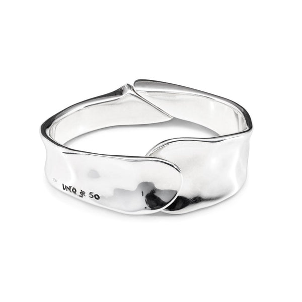 UNOde50 Waves Silver Plated Bracelet - Medium
