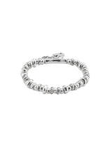UNOde50 Ecandado Silver-Plated Heart Padlock Elastic Bracelet - Medium