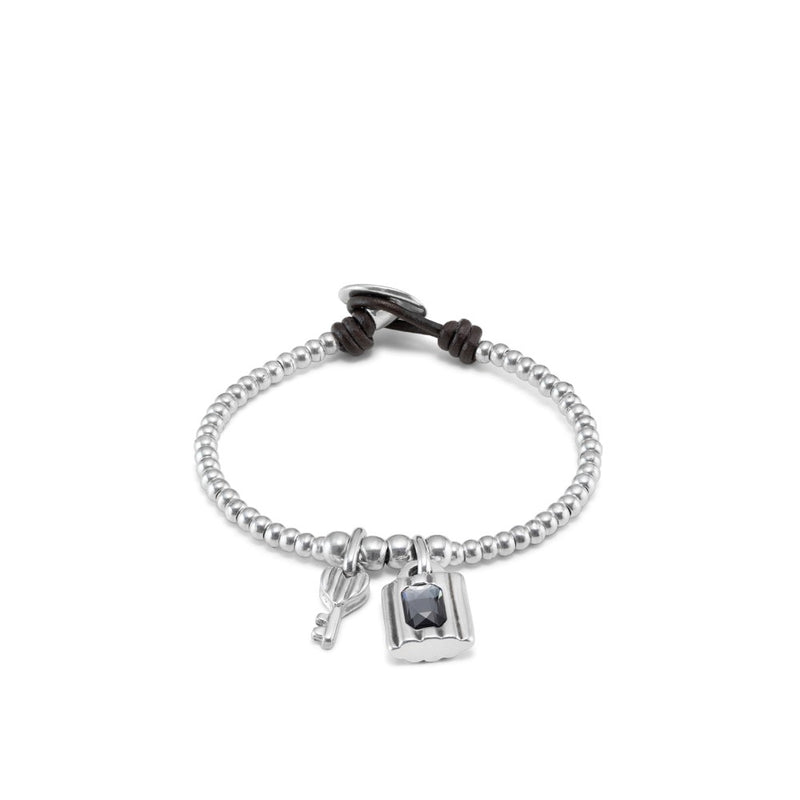 UNOde50 Hopeful Key Silver Plated Bracelet - Medium