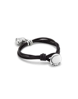 UNOde50 Beloved Leather Heart Charm Bracelet - Medium