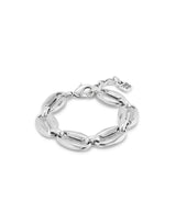 Unode50 Thankful Silver-Plated Oval Link Chain Bracelet - Medium