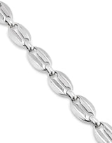 Unode50 Thankful Silver-Plated Oval Link Chain Bracelet - Medium