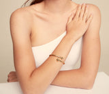 UNOde50 Youthful Gold-Plated Bangle Bracelet With Inner Spring