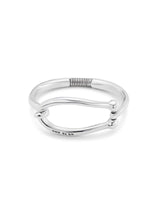 UNOde50 Youthful Silver-Plated Large Link Bangle Bracelet - Medium