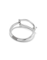 UNOde50 Youthful Silver-Plated Large Link Bangle Bracelet - Medium