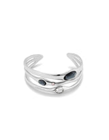 UNOde50 Vital Silver-Plated Crystal Bangle Bracelet - Medium
