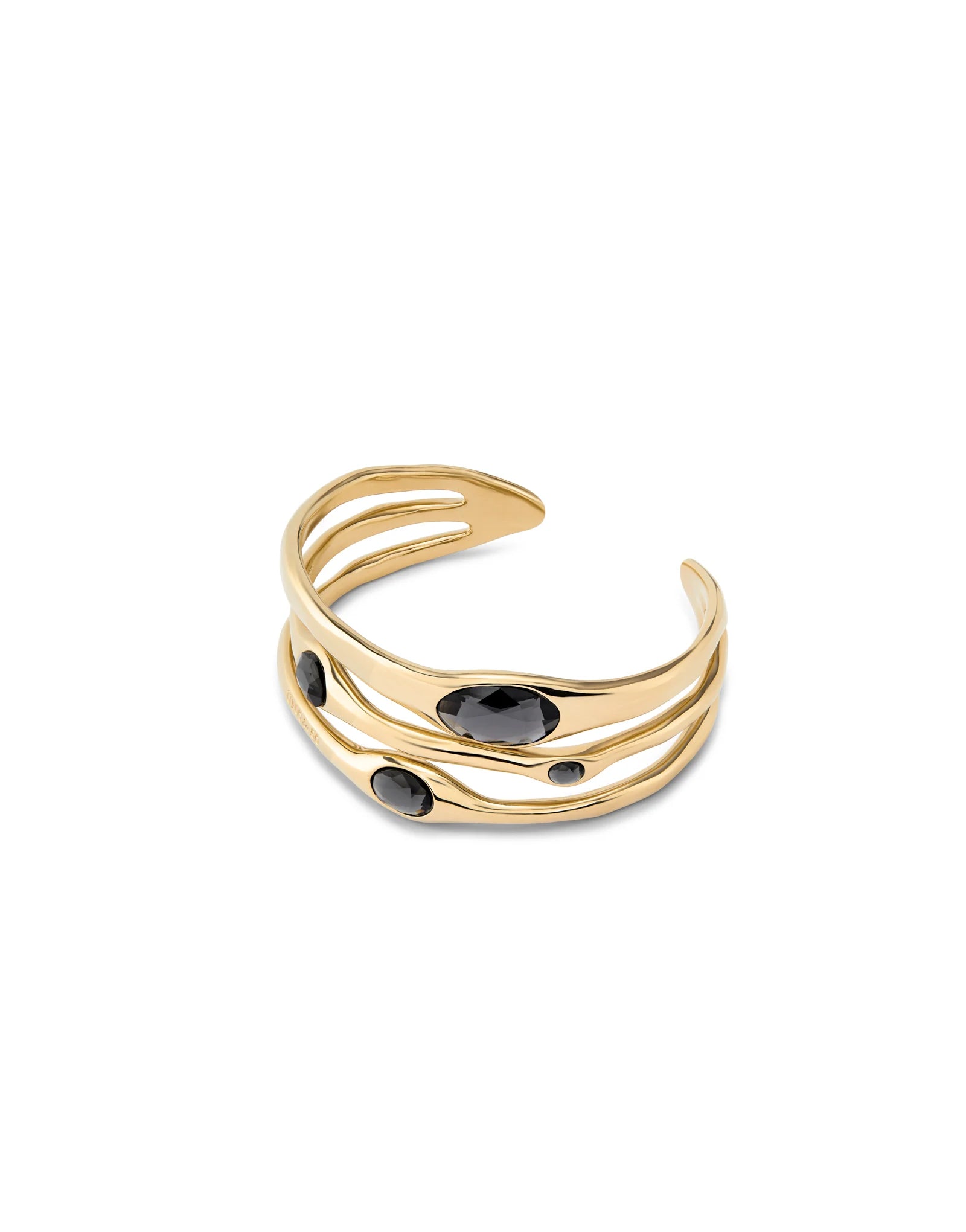 UNOde50 Vital Gold-Plated Crystal Bangle Bracelet - Medium