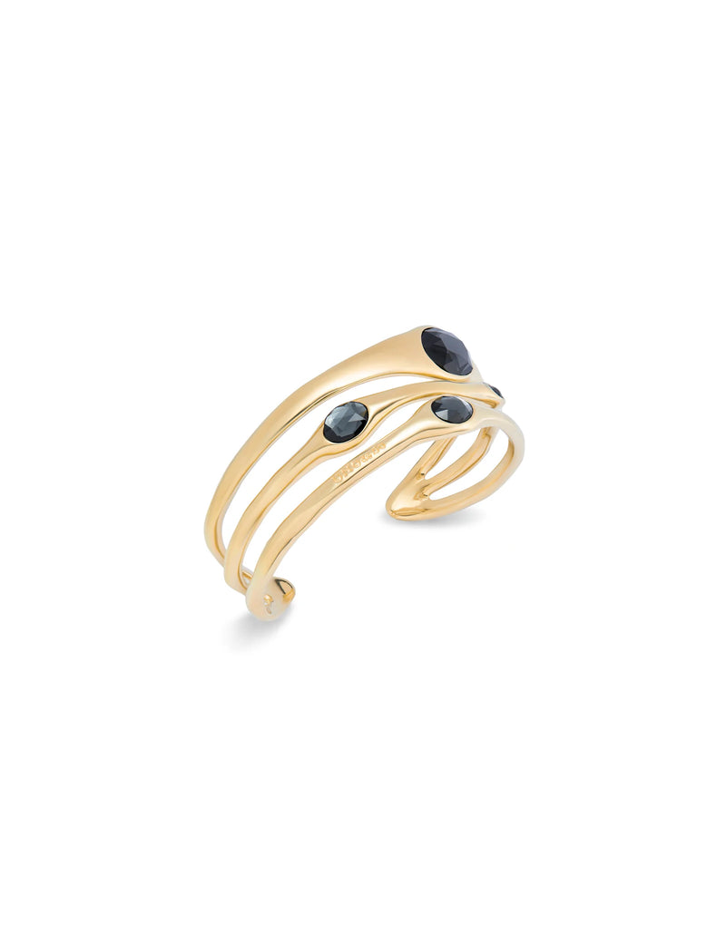 UNOde50 Vital Gold-Plated Crystal Bangle Bracelet - Medium