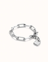 Unode50 Ser Valiente Silver-Plated Bracelet - Medium