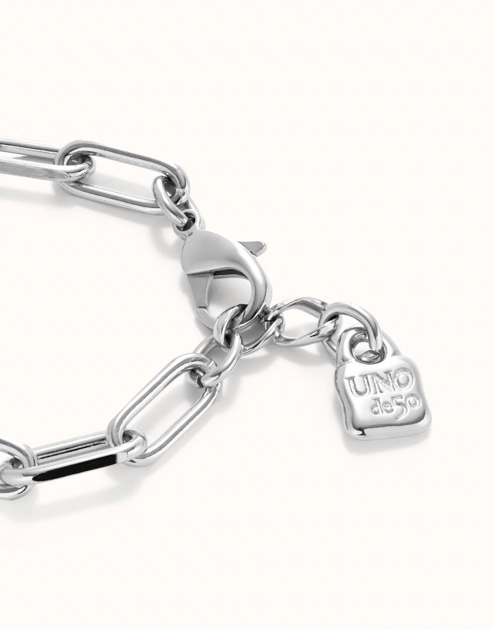 Unode50 Ser Valiente Silver-Plated Bracelet - Medium