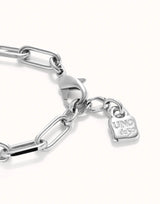 Unode50 Ser Valiente Bracelet - Medium - Silver Plated