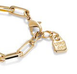 Unode50 Ser Valiente Gold-Plated Link Bracelet - Large