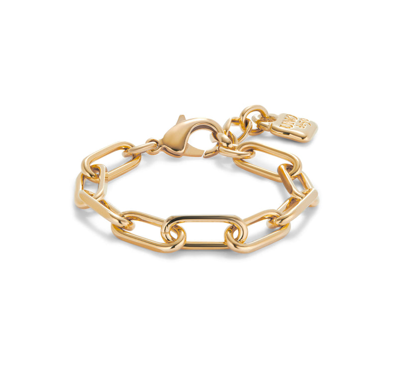 Unode50 Ser Valiente Gold-Plated Link Bracelet - Large