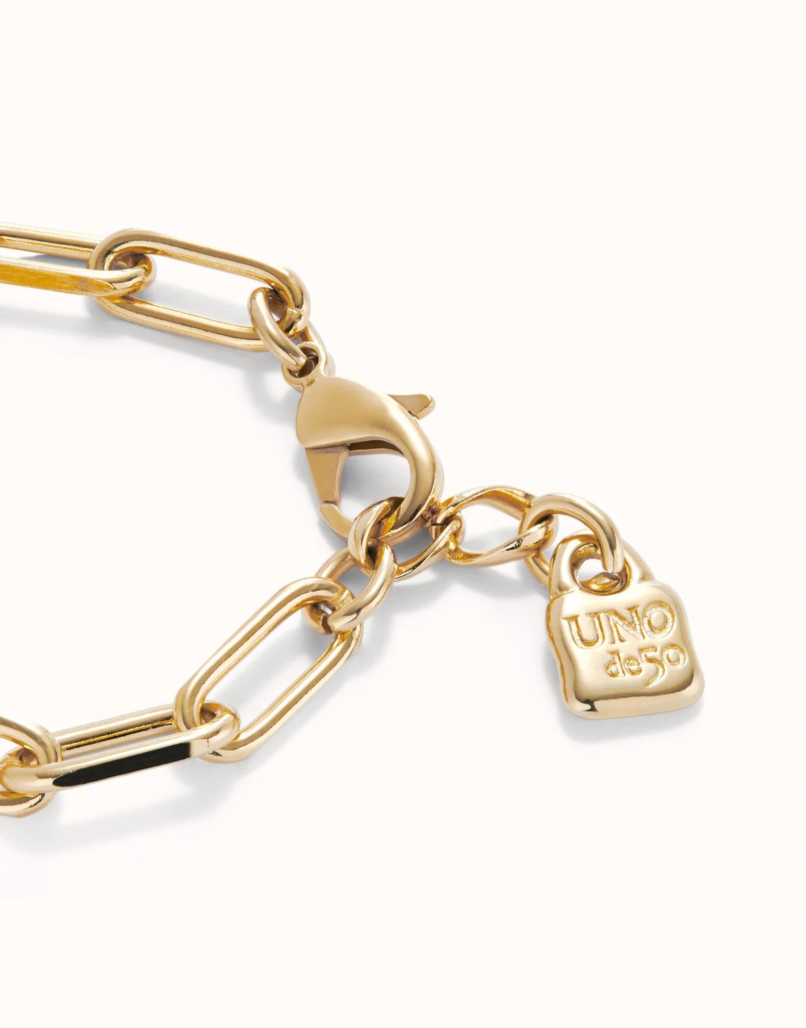 Unode50 Ser Valiente Bracelet - Large - Gold Plated