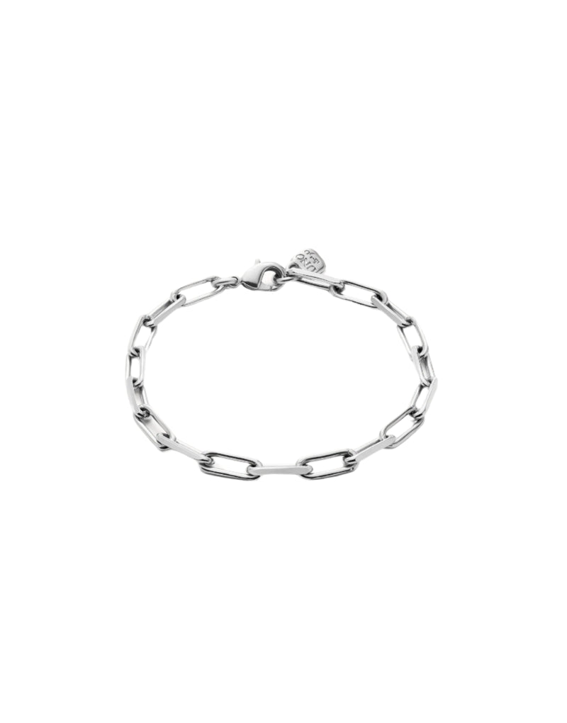 UNOde50 Hazte Uno Silver-Plated Cable Chain Bracelet - Large