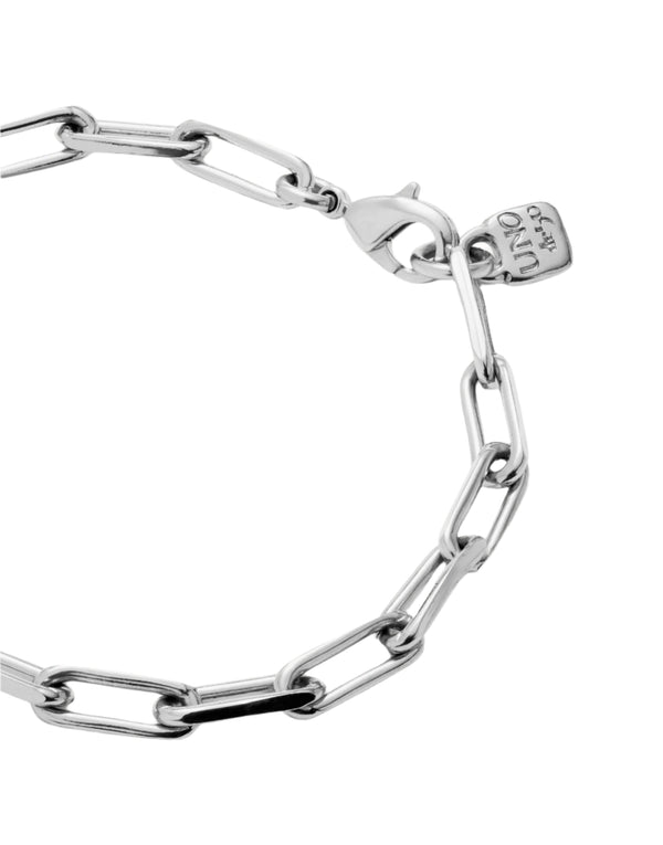 UNOde50 Hazte Uno Silver-Plated Cable Chain Bracelet - Large