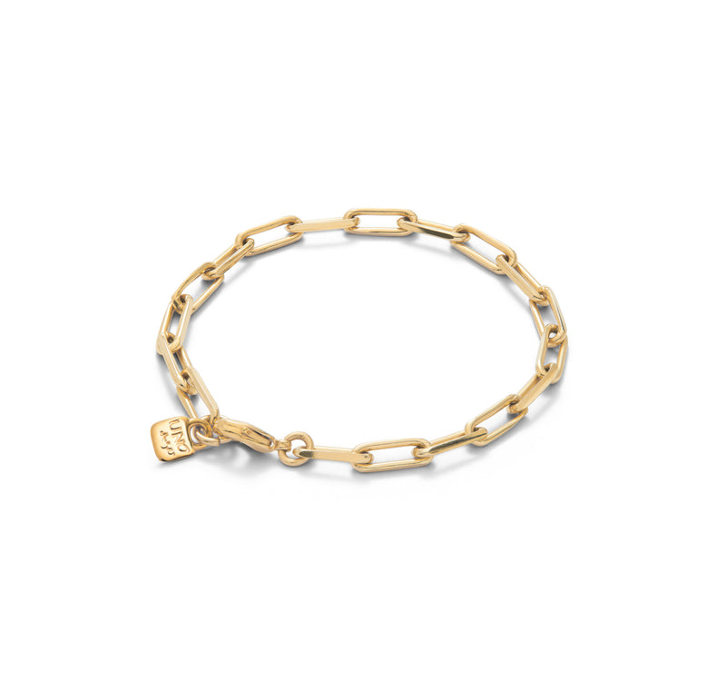 UNOde50 Hazte UNO Gold-Plated Bink Link Bracelet - Medium