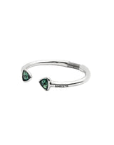 UNOde50 Ser Camaleónica Cuff Bracelet With Two Green Crystals - Large