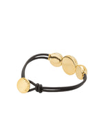 UNOde50 Ser Intrépida Leather Gold-Plated Beaded Bracelet - Medium