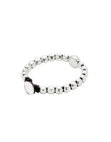 UNOde50 Ser Intrepida Silver-Plated Beaded Leather Bracelet - Large