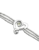 UNOde50 Ser Expresiva Silver-Plated Heart Bead Bracelet - Large