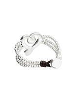 UNOde50 Ser Expresiva Silver-Plated Heart Bead Bracelet - Large