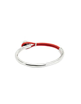UNOde50 Ser Intrépida Silver-Plated Coral Leather Bracelet - Medium