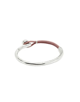UNOde50 Ser Intrépida Silver-Plated Lilac Leather Bracelet - Large