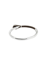 UNOde50 Ser Intrépida Silver-Plated Brown Leather Bracelet - Large
