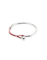 UNOde50 Ser Intrépida Silver-Plated Pink Leather Bracelet - Medium