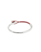 UNOde50 Ser Intrépida Silver-Plated Pink Leather Bracelet - Medium