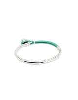 UNOde50 Ser Intrépida Silver-Plated Turquoise Leather Bracelet - Large