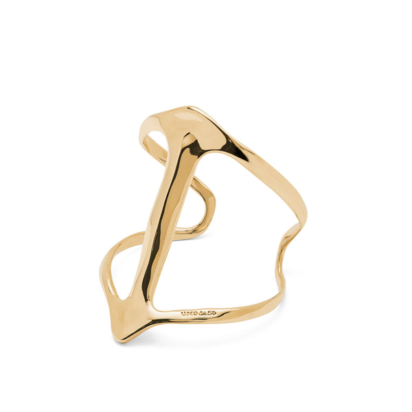 UNOde50 Ser Majestuosa Gold-Plated Manta Ray Topaz Bracelet - Medium