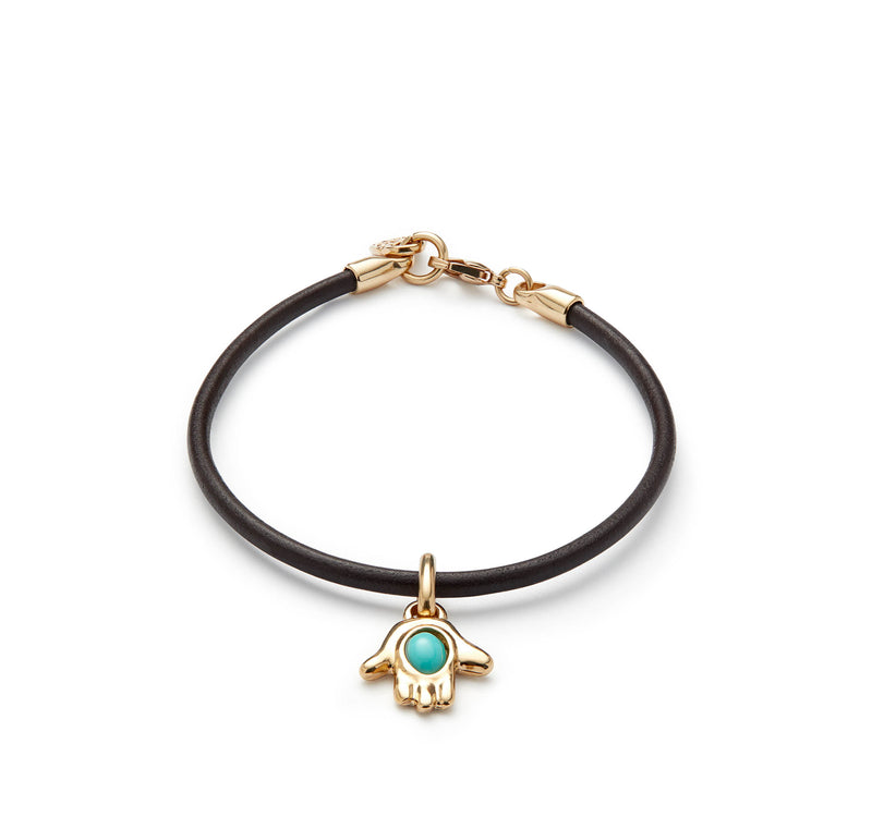 Unode50 Ser Unico Bracelet - Medium - Leather and Gold Plated