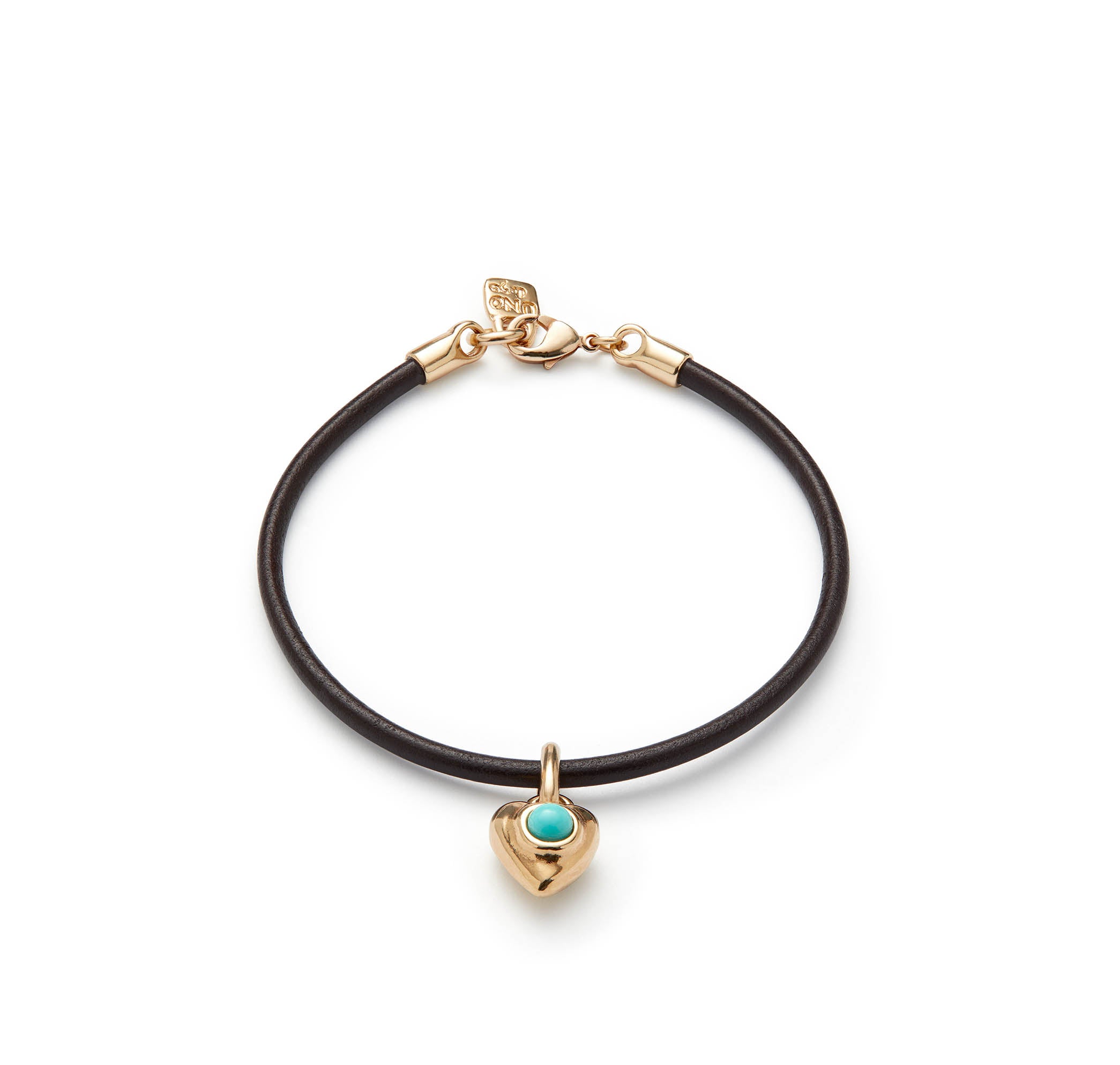 Unode50 Ser Unico Bracelet - Medium - Leather and Gold Plated