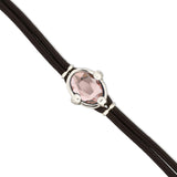 UNOde50 Ser Deslumbrante Pink Crystal Leather Bracelet - Medium