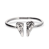 UNOde50 Ser Invencible Silver Angel Wing Bracelet - Medium