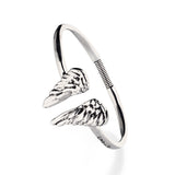 UNOde50 Ser Invencible Silver Angel Wing Bracelet - Large