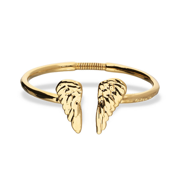 UNOde50 Ser Invencible Gold Angel Wing Bracelet - Large