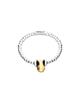 UNOde50 Two-Tone Small & Large Ball Beaded Elastic Bracelet - Medium