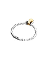 UNOde50 Two-Tone Small & Large Ball Beaded Elastic Bracelet - Medium