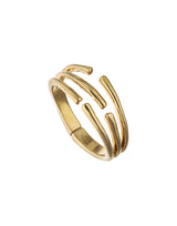 UNOde50 Gold-Plated Multiple Intertwined Organic Shape Bangle Bracelet - Medium