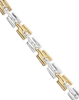 UNOde50 Two-Toned Square Link Chain Bracelet - Medium